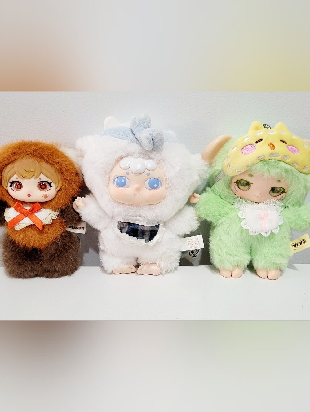 Designer Collectible Plush Doll Lot of 3 DiciiyDoll Ziyuli Bit Cute Studio MINIS